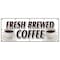 Signmission FRESH BREWED COFFEE BANNER SIGN iced brew drinks espresso cappuccino B-120 Fresh Brewed Coffee - alternate 1